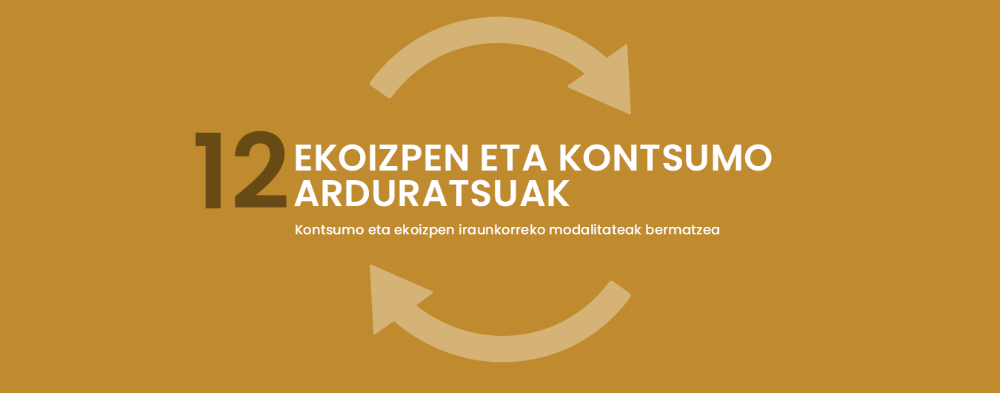 ODS 12 ekoipen eta kontsumo arduratsuak